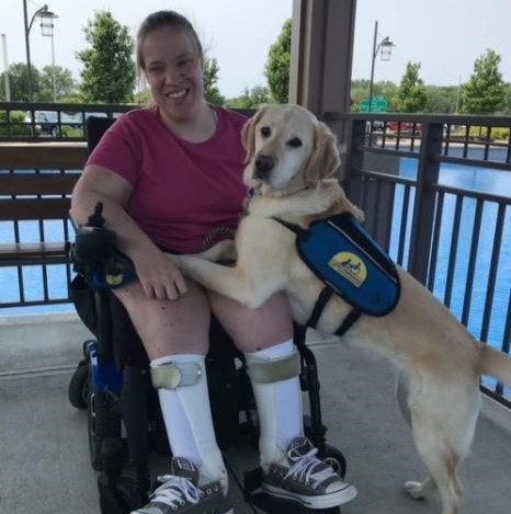 Canine Companions recipient Rochelle and her service dog